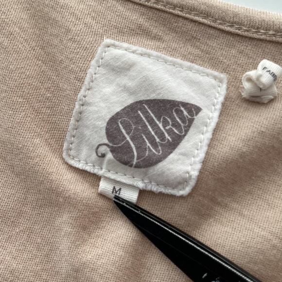 Anthropologie Lilka Embroidered Tulle Sequin Beaded Tee Top Womens Medium Boho - Picture 16 of 16